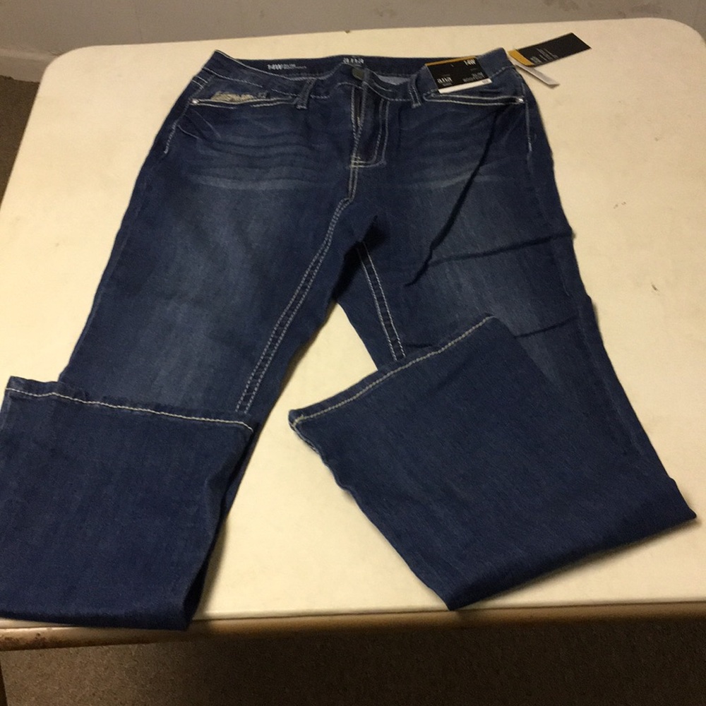 ANA slim bootcut jeans 14w bnwt